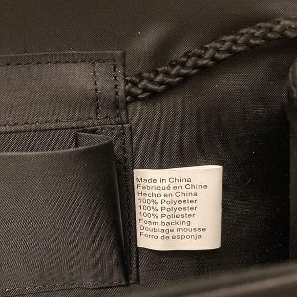 Black Satin Shoulder Evening Bag / Wristlet With Round Crystal Design - Picture 7 of 15